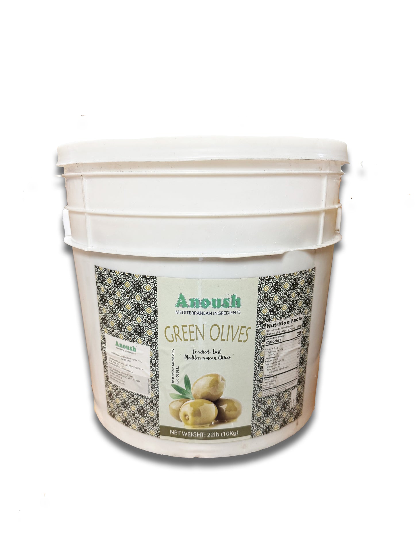 Olives Green (Syrian Tfahi) 22lb