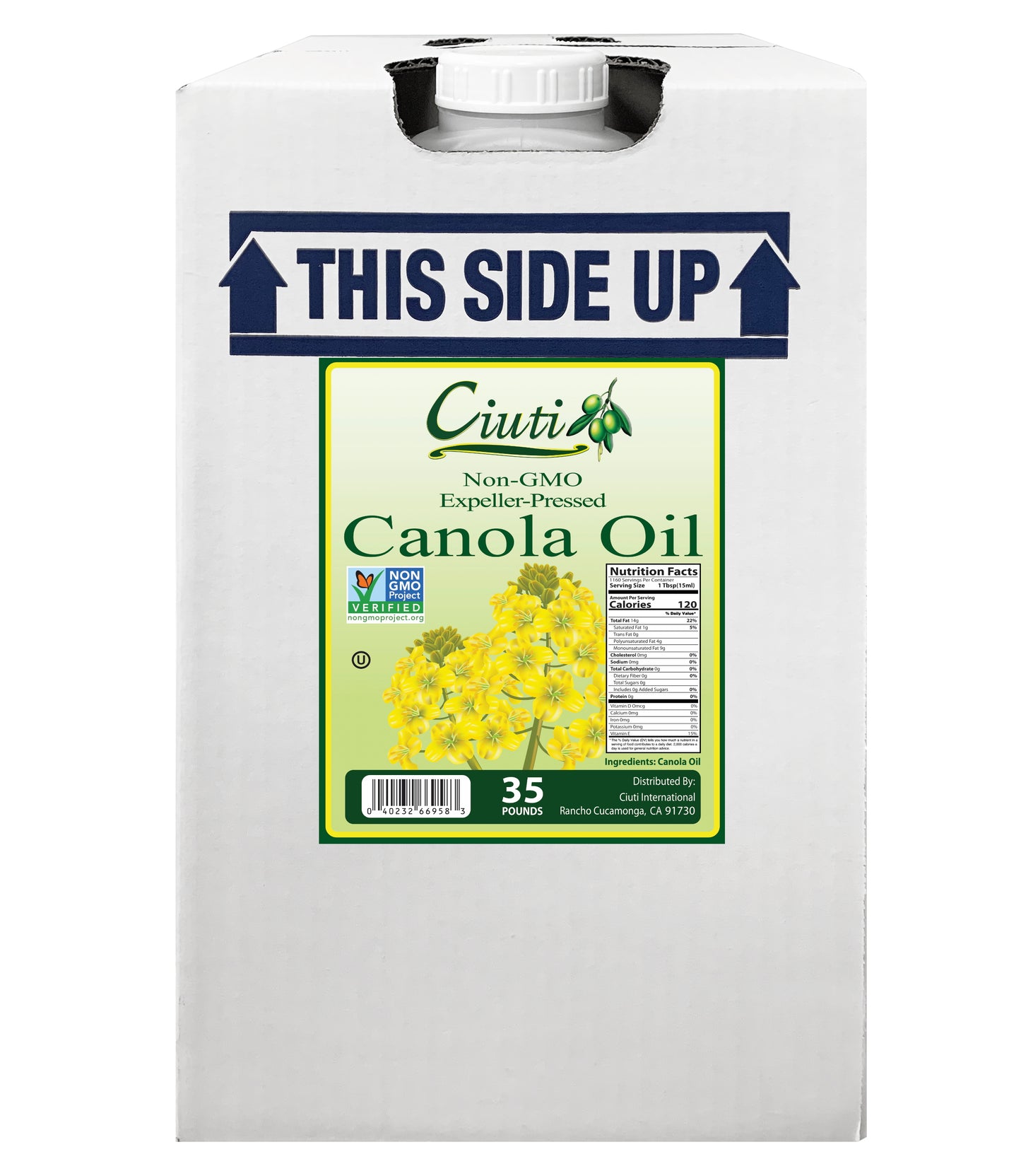 Canola Salad Oil NGMO NGP 35lb